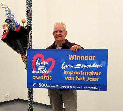 Ben Van Broeckhoven wint Leven = Meedoen Award